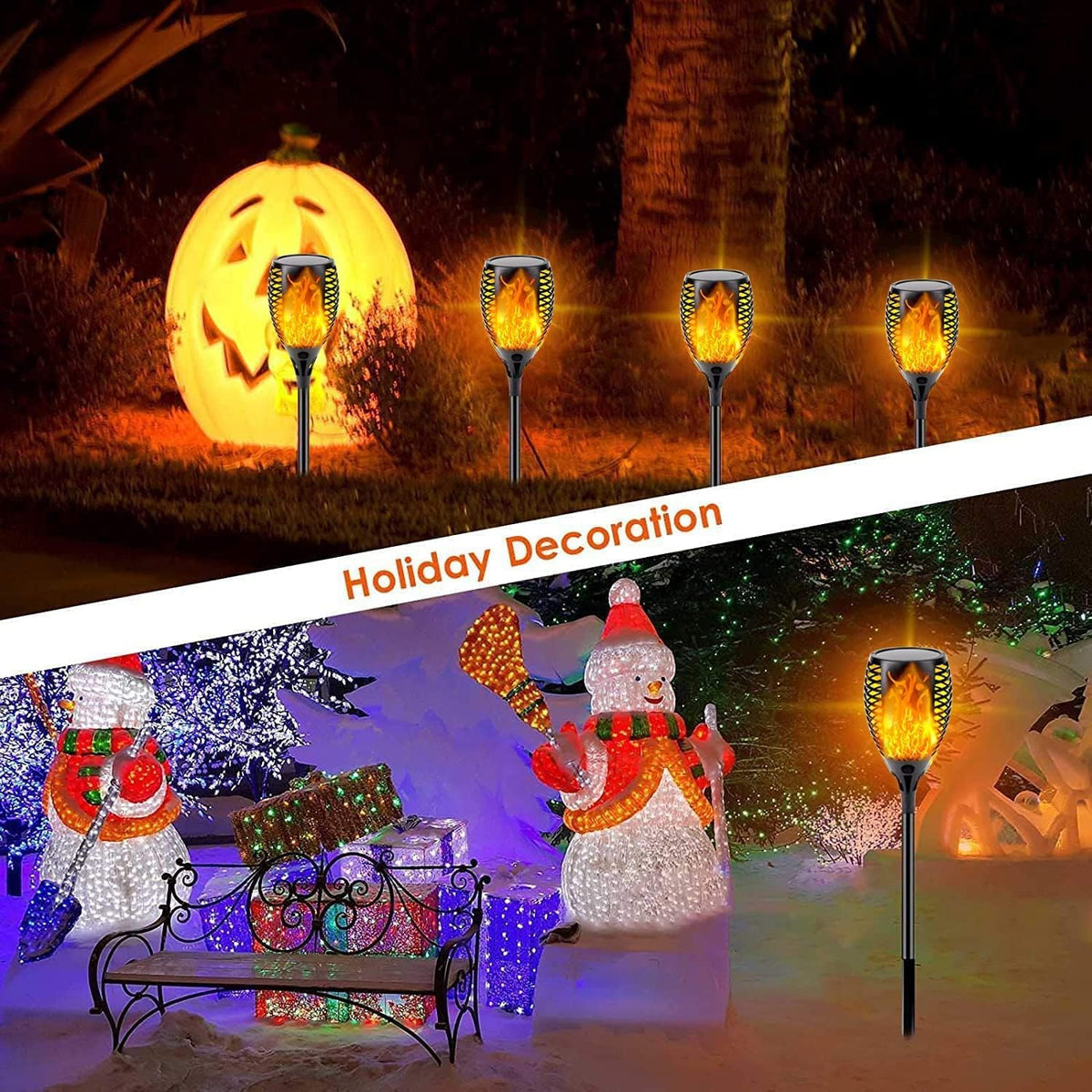 8 Pack Waterproof Solar Torch Lights N999154