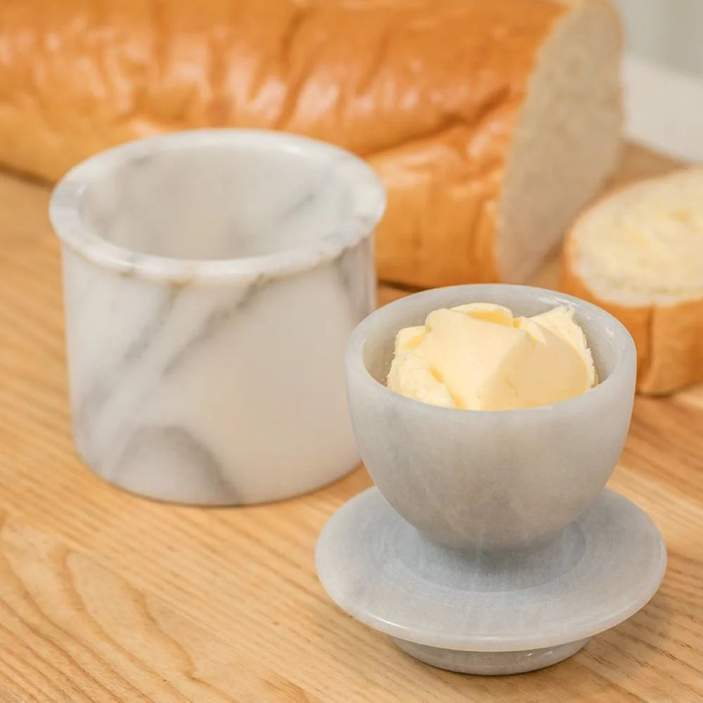 Marble Butter Crock V706