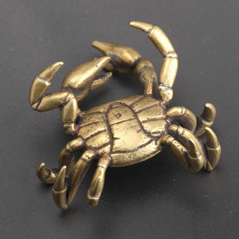 Solid Copper Crab Miniature Figurines N6455