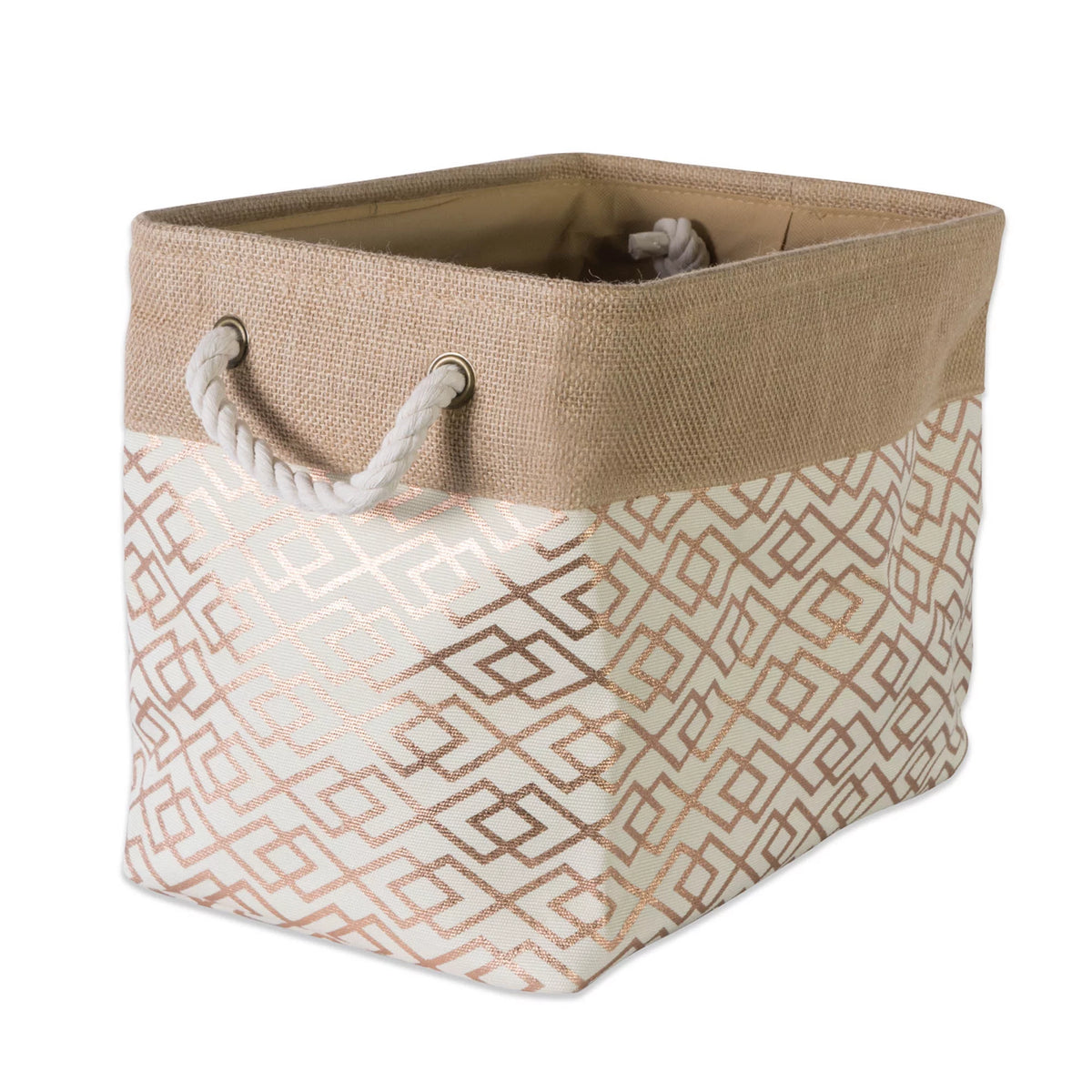 Brown Bronze Rectangular Storage Basket M26160