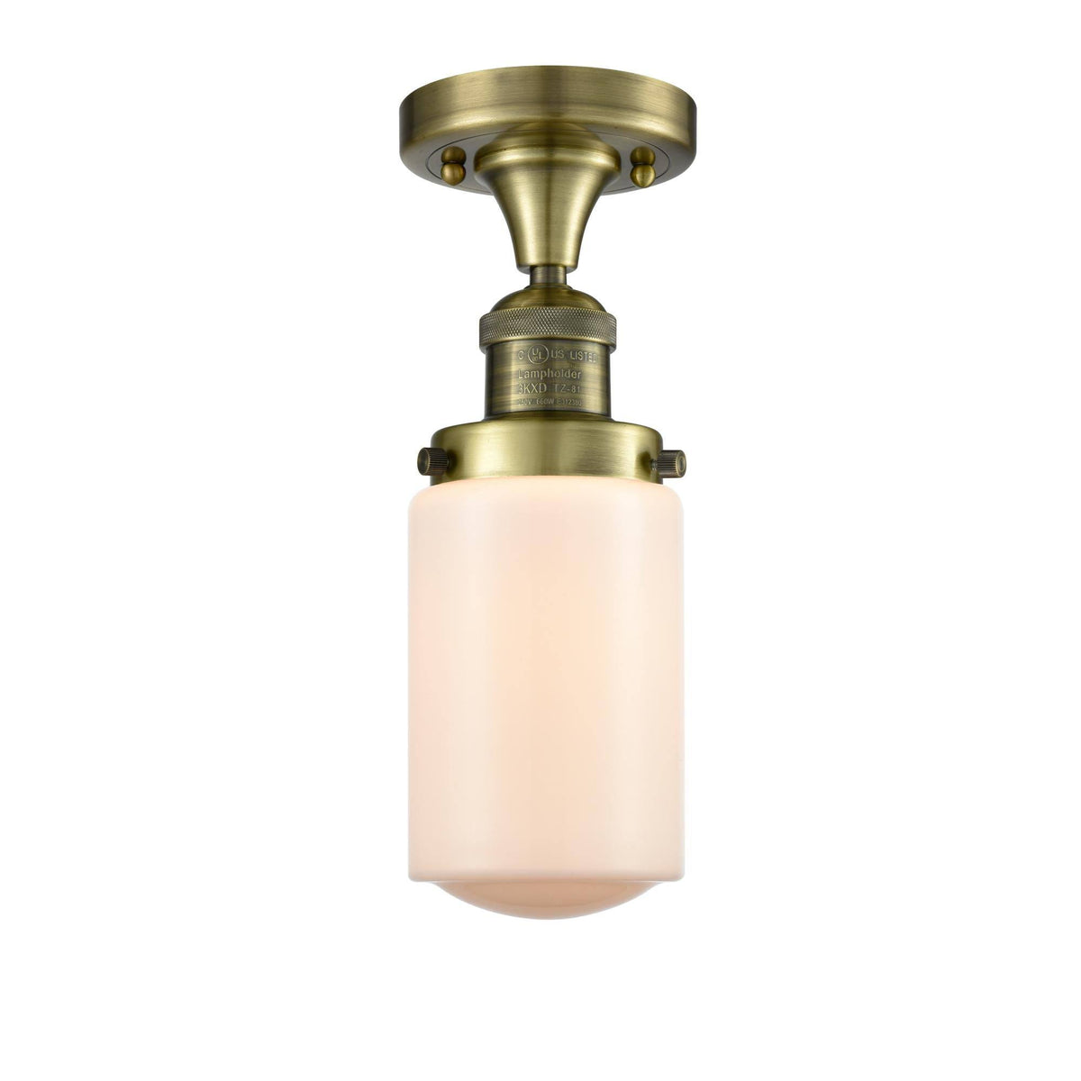 Oil Rubbed Bronze Semi-Flush Mount Light Q344