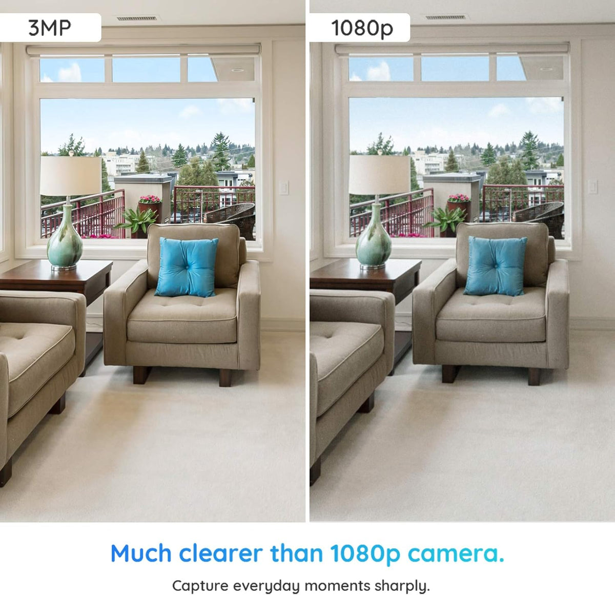 3MP HD Plug-in Indoor WiFi Pan Tilt Security Camera B897