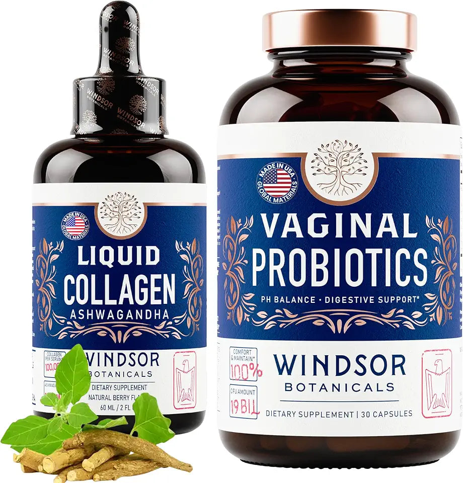 Liquid Collagen Ashwagandha and Vaginal Probiotics D674