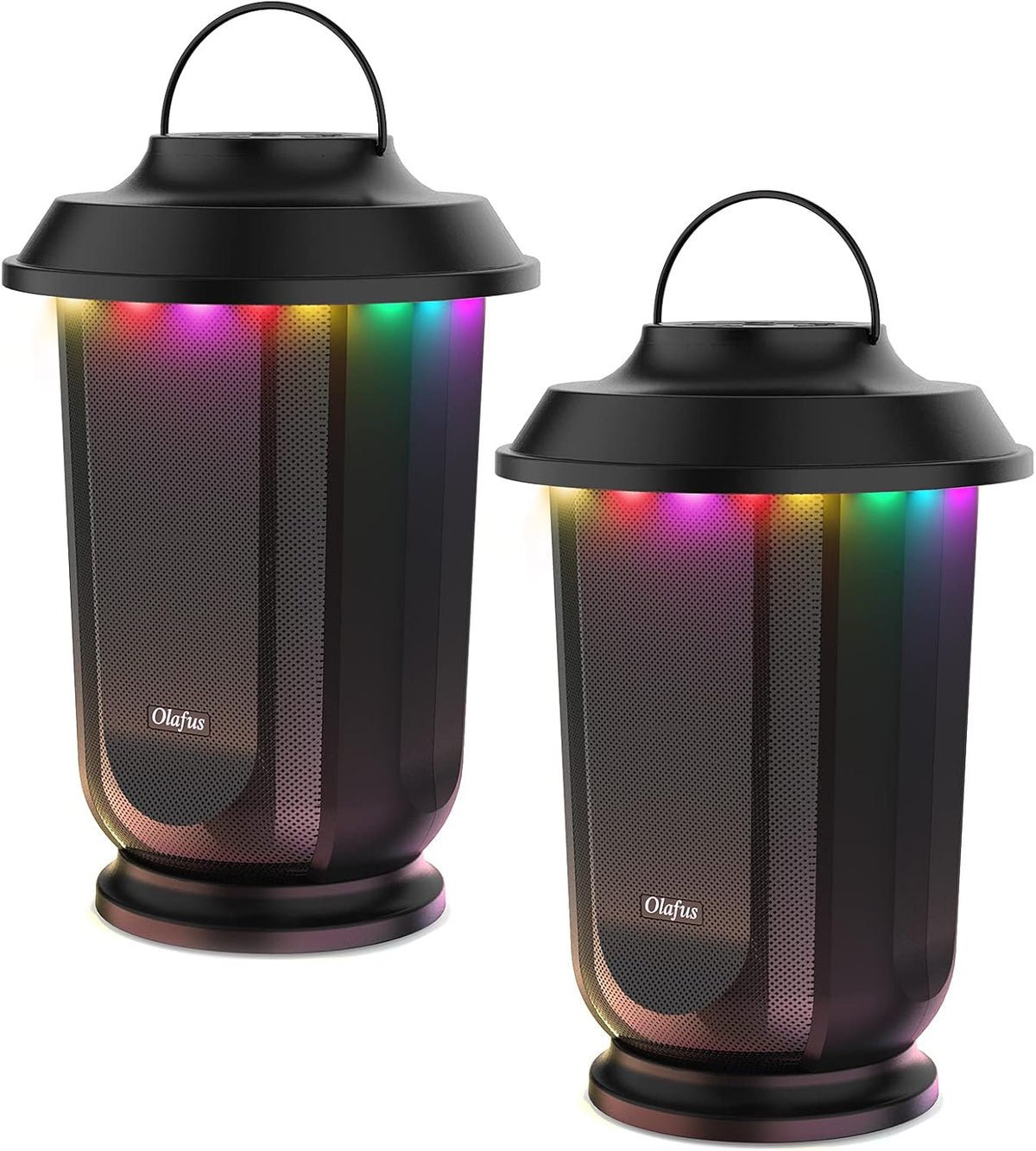 20W Portable Bluetooth Speaker 2 Pack with RGB LED C55028