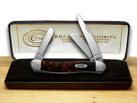 Black Lava Scrolled Stockman Pocket Knives L211