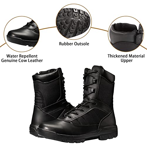 Men's Military Tactical Boots with Zipper L128