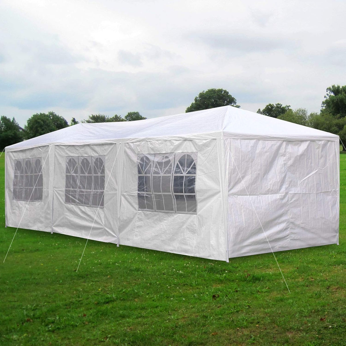 10'x20' Outdoor Canopy Tent Gazebo with 4 Removable Enclosure Sidewalls & 2 Zippered Doorways J527