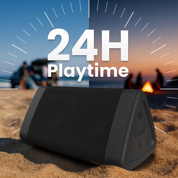Portable Bluetooth 5.4 Speaker, 12W, 24-Hr Battery, IPX5 Water-Resistant (Black) G83743
