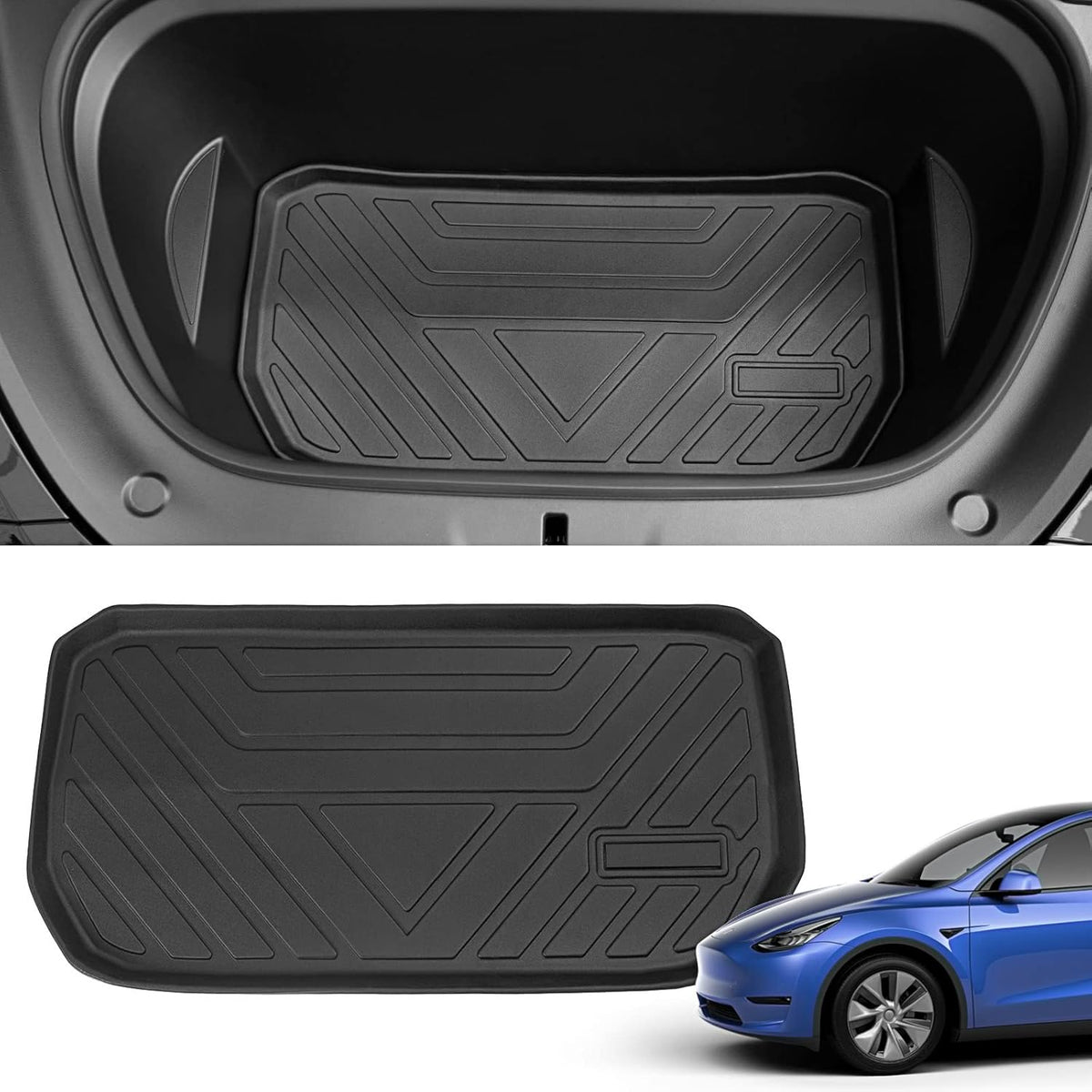 Tesla Model Y Trunk Mat Floor Mats Cargo Liner 5-Seater E808