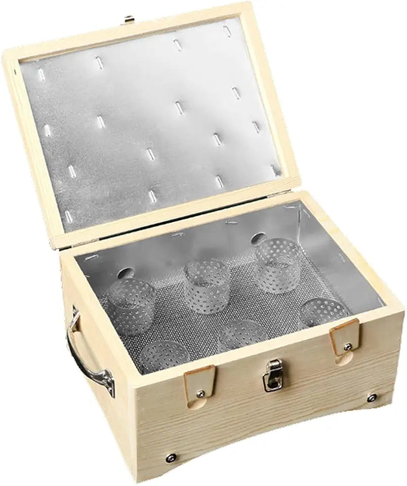 Wooden Moxa Mugwort Box A954