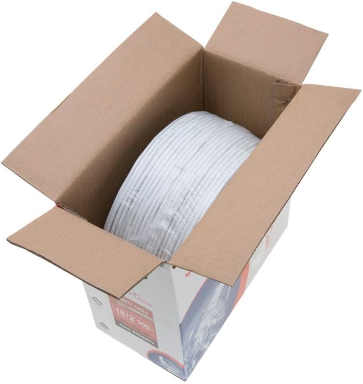22/4 Solid 500FT Shielded Low Voltage Security Alarm Wire Control Cable G645