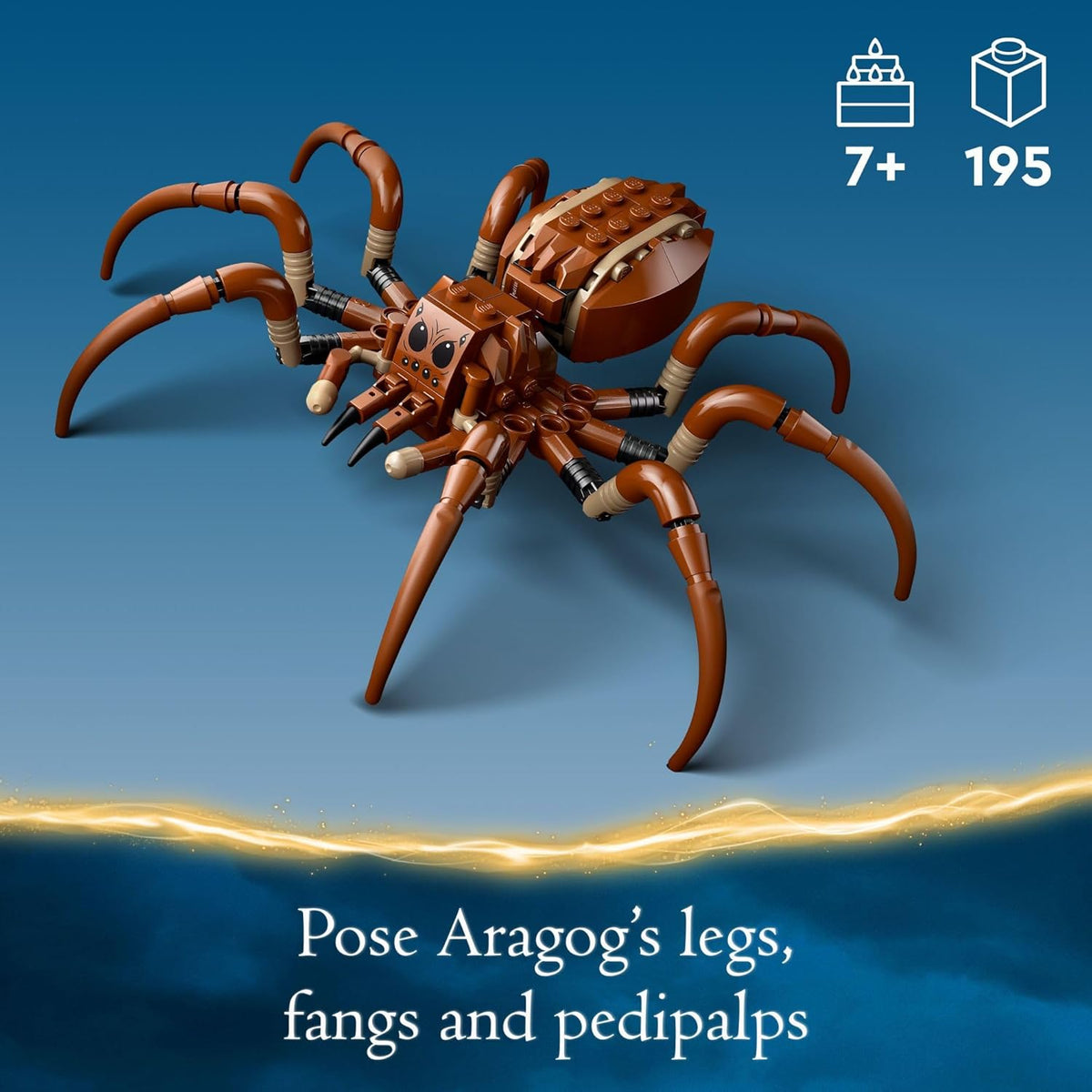 LEGO Harry Potter Aragog in The Forbidden Forest Spider Toy Playset with 2 Minifigures V71681