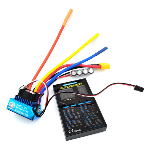 120a Aluminum Plastic Base Brushless Electronic Governor (ESC) and Program Card H443