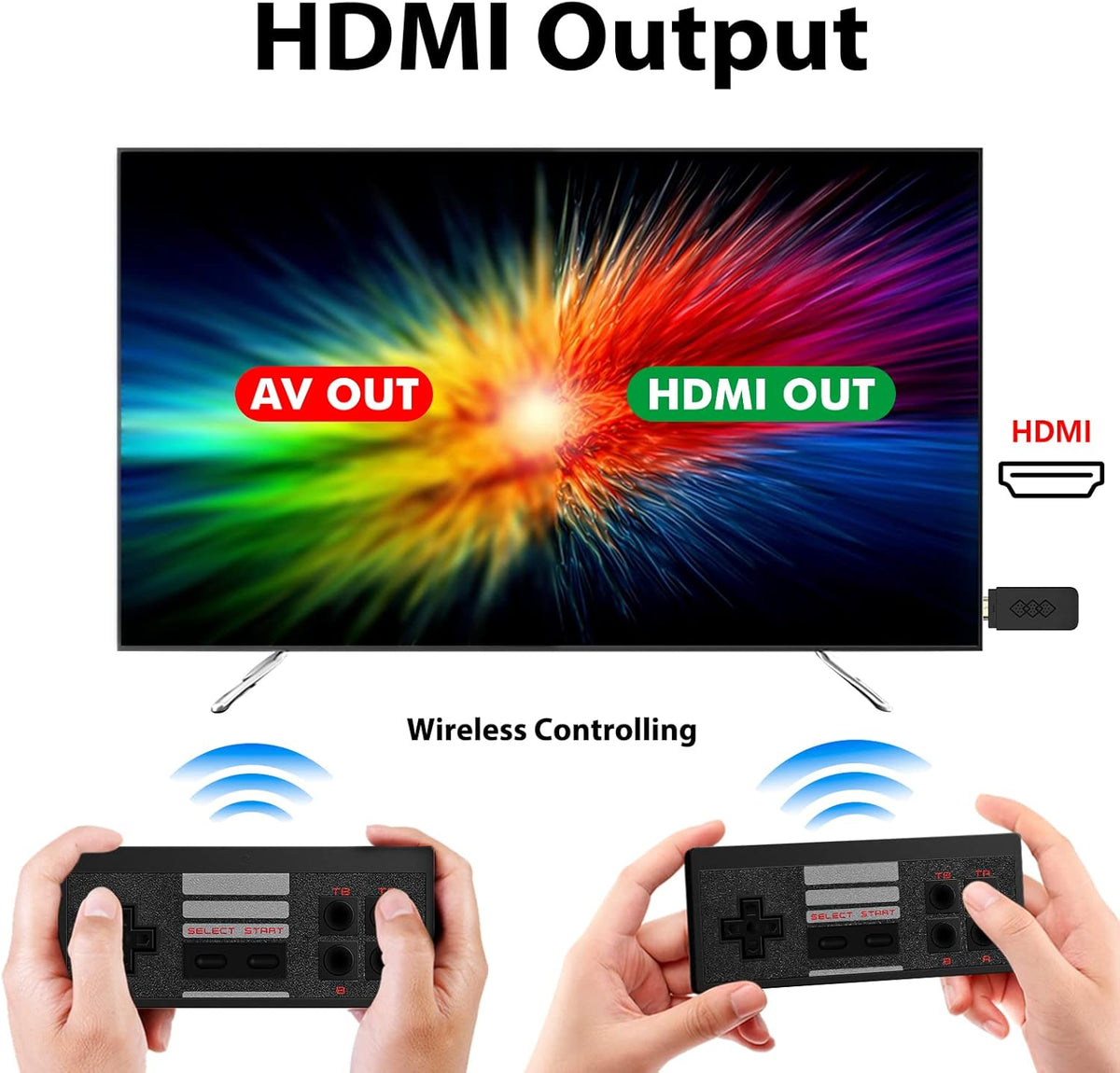 Retro Video Game Console with 818 Classic HD Video Games Z956886