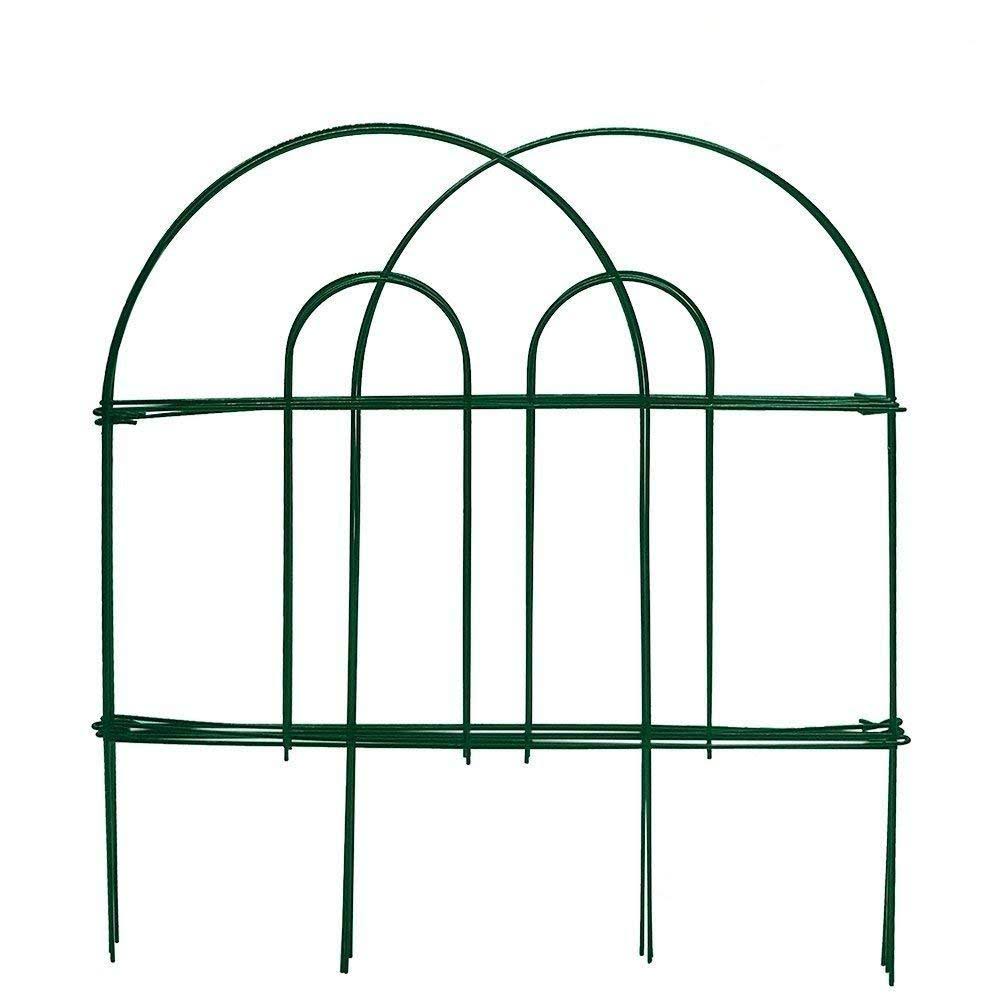 18 in x 50 ft Rustproof Green Iron Garden Fence Z27832