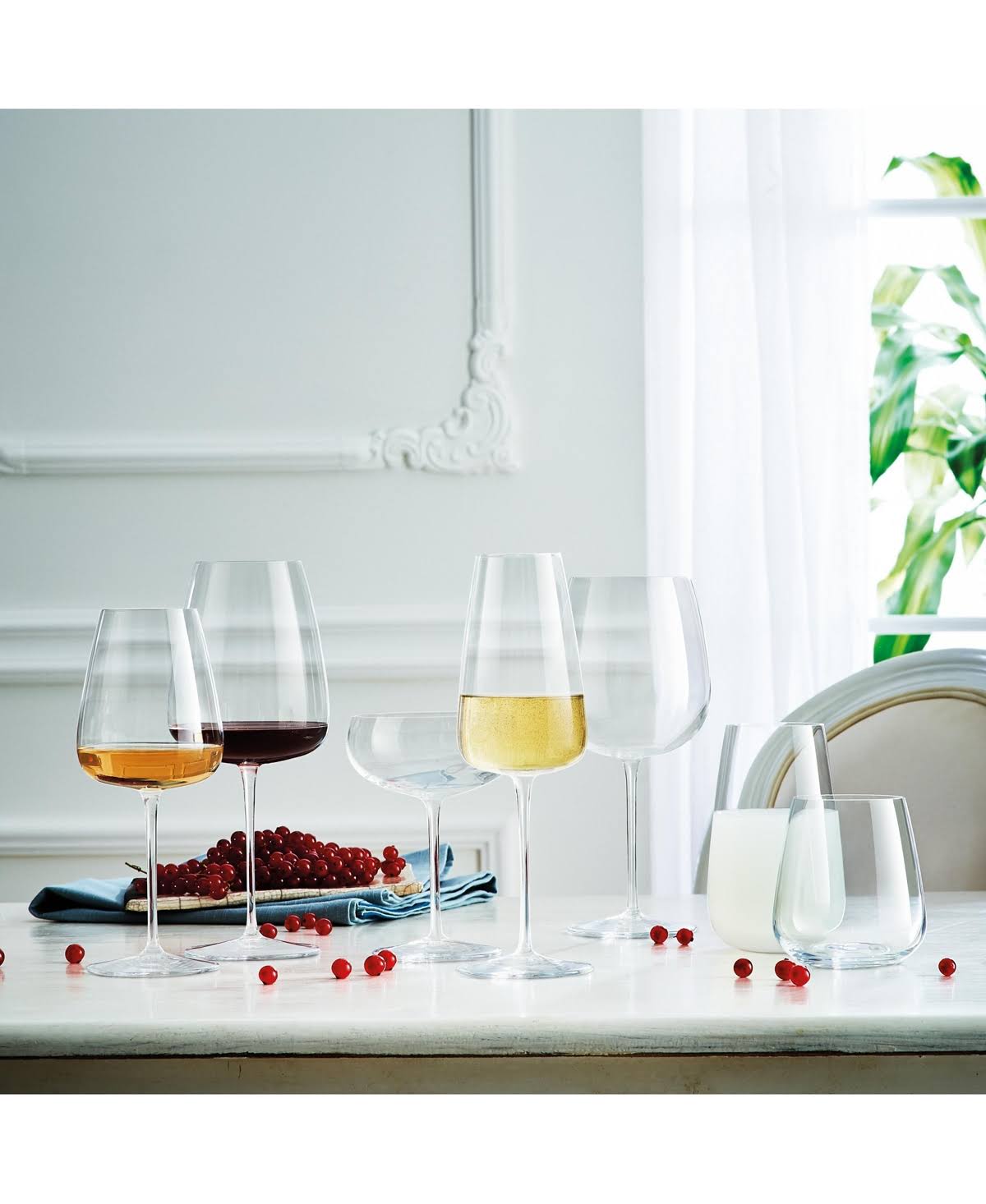 Clear Wine Glasses Set of 8 G29421