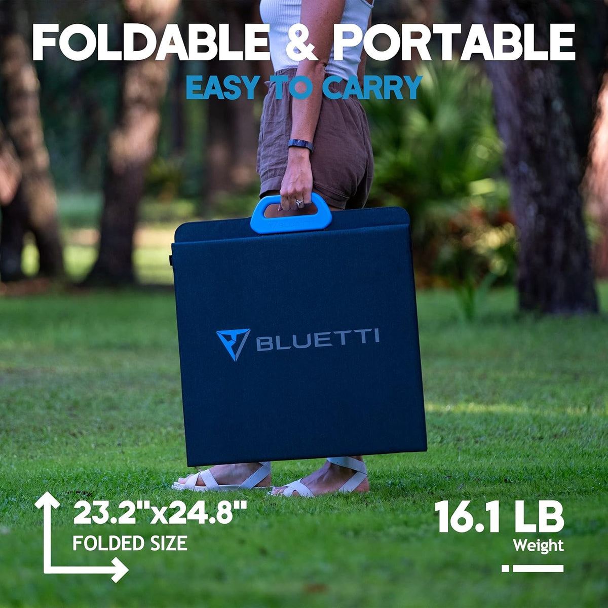 Portable Power Station with 200W Foldable Solar Panel, 716Wh LiFePO4 Battery M37150
