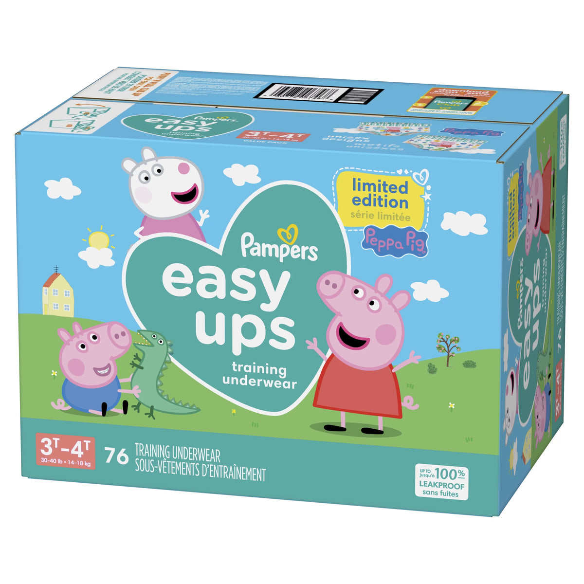 Size 3T-4T Training Pants 76 Ct K77832