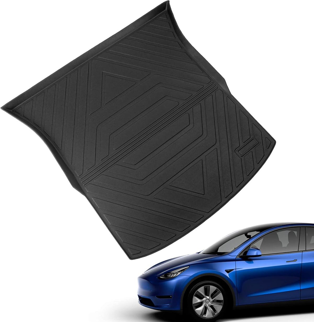Tesla Model Y 2020 2021 2022 Trunk Mats Cargo Liners All Weather Three Trunk Mats Backrest Mats J30933