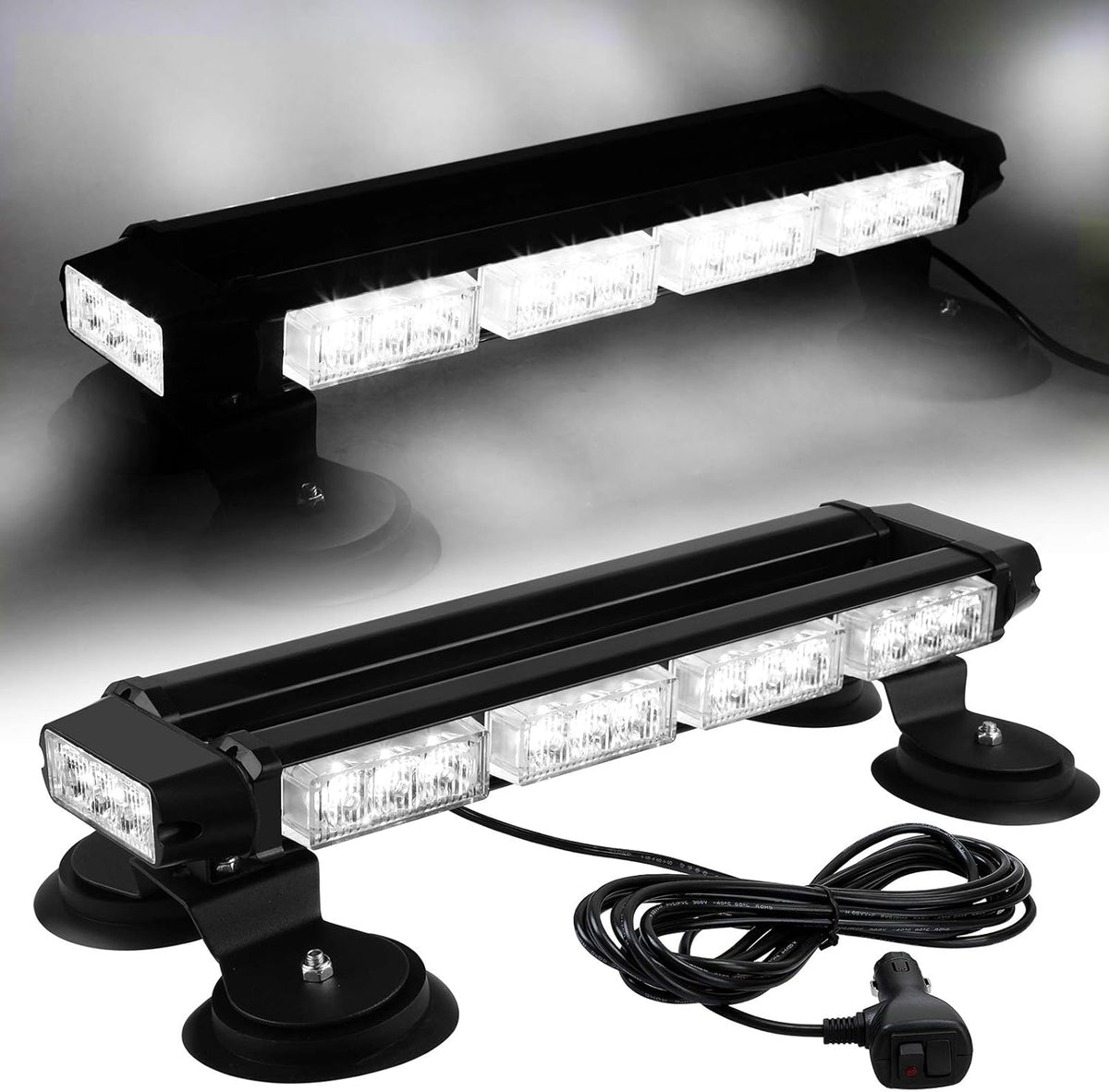 16.8 Inch LED Strobe Flashing Light Bar with Magnetic Base X693500