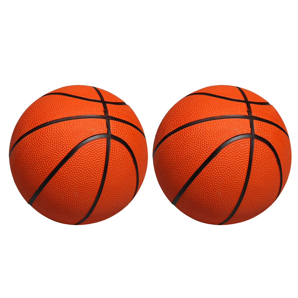 Orange 13CM Diameter Inflatable Desktop Basketball Toy D4863