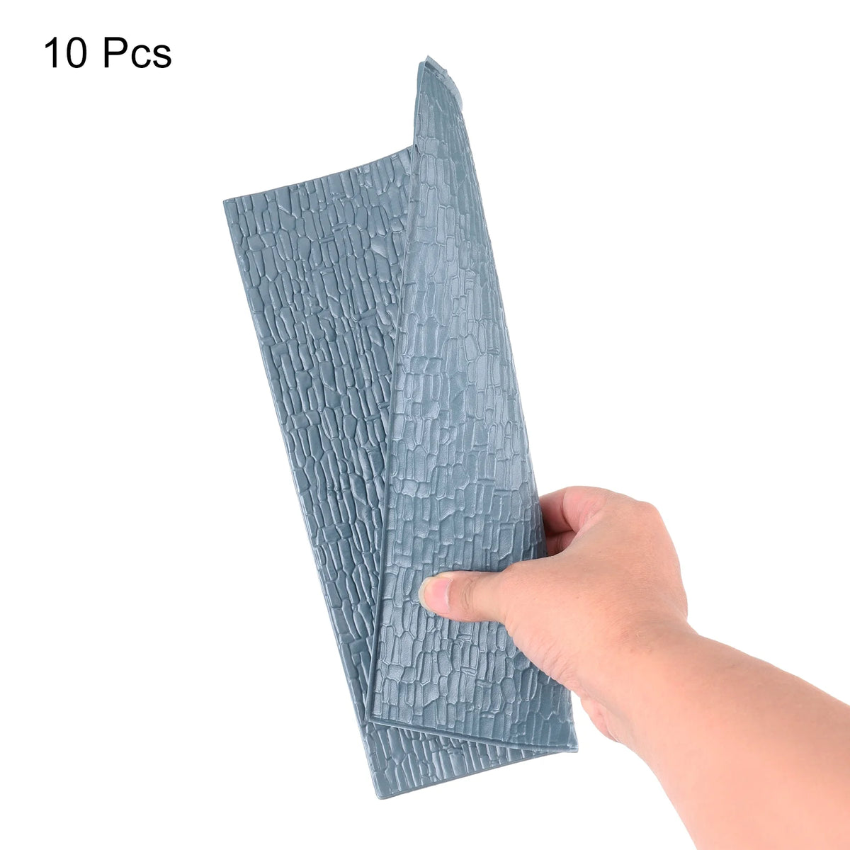 Miniature PVC Roof Tiles Dark Grey Pack of 10 D7298