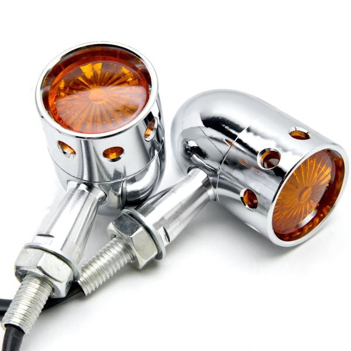 Chrome Motorcycle Turn Signals Blinker Lights J551