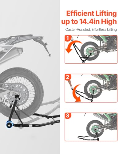 850lbs Motorcycle Rear Wheel Stand with U + L Fork A746