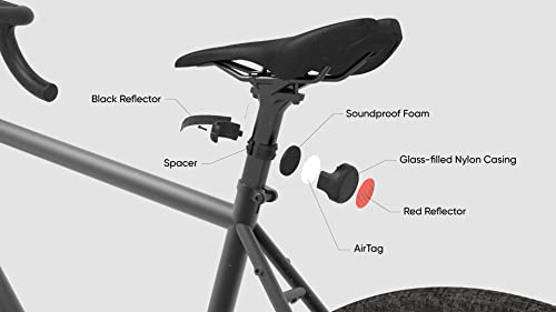 Black AirTag Bike Mount O15857