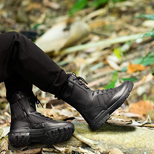 Men's Military Tactical Boots with Zipper L128