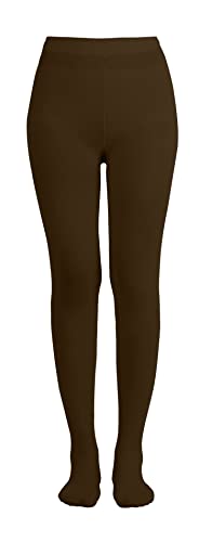 Women's Solid Colored Opaque Microfiber Footed Tights I723558