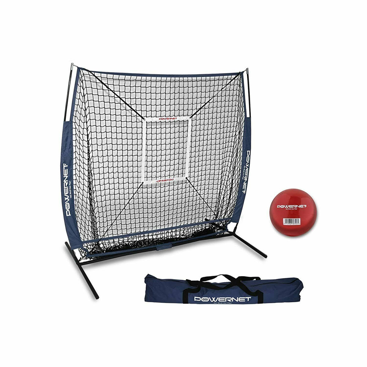 Portable Baseball Pitching Screen 7 x 7 Royal Blue Q64565
