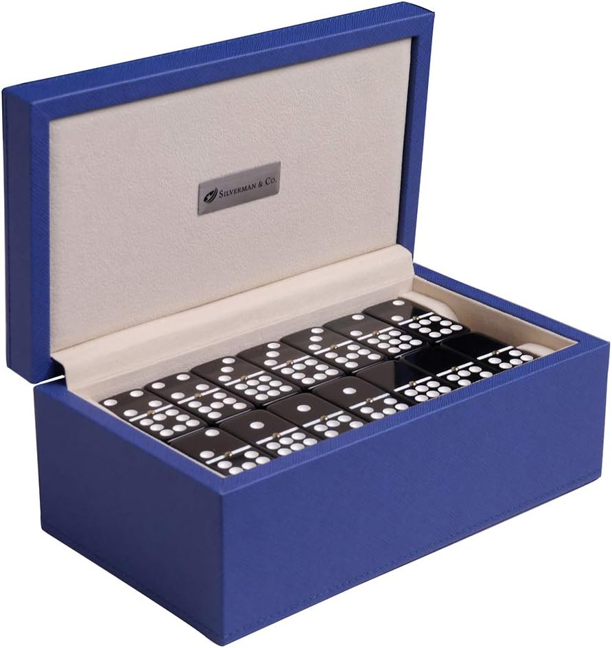 Black Double 9 Domino Set J431