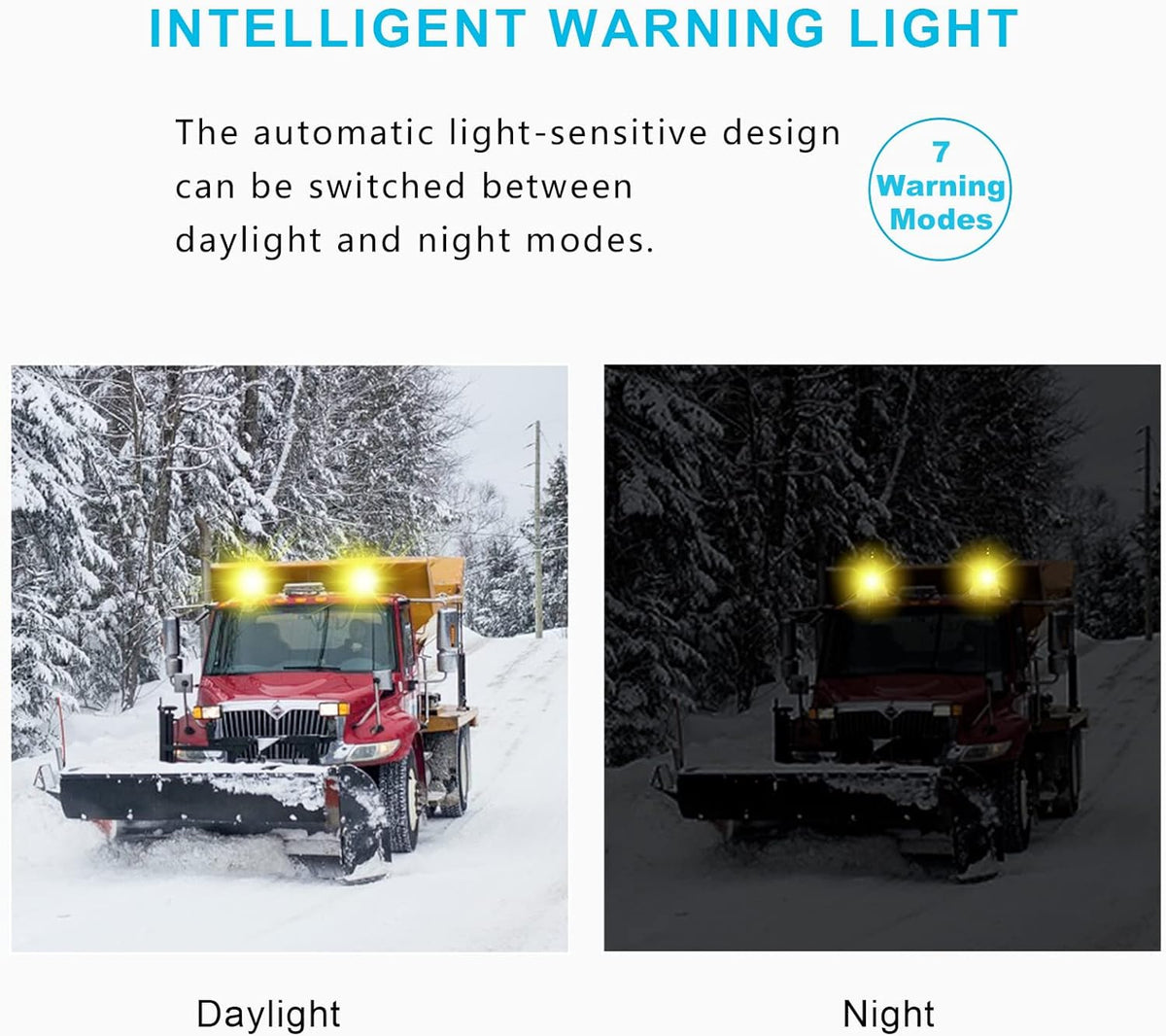 80W Automatic Light-sensitive Warning Strobe Light for Trucks B8885