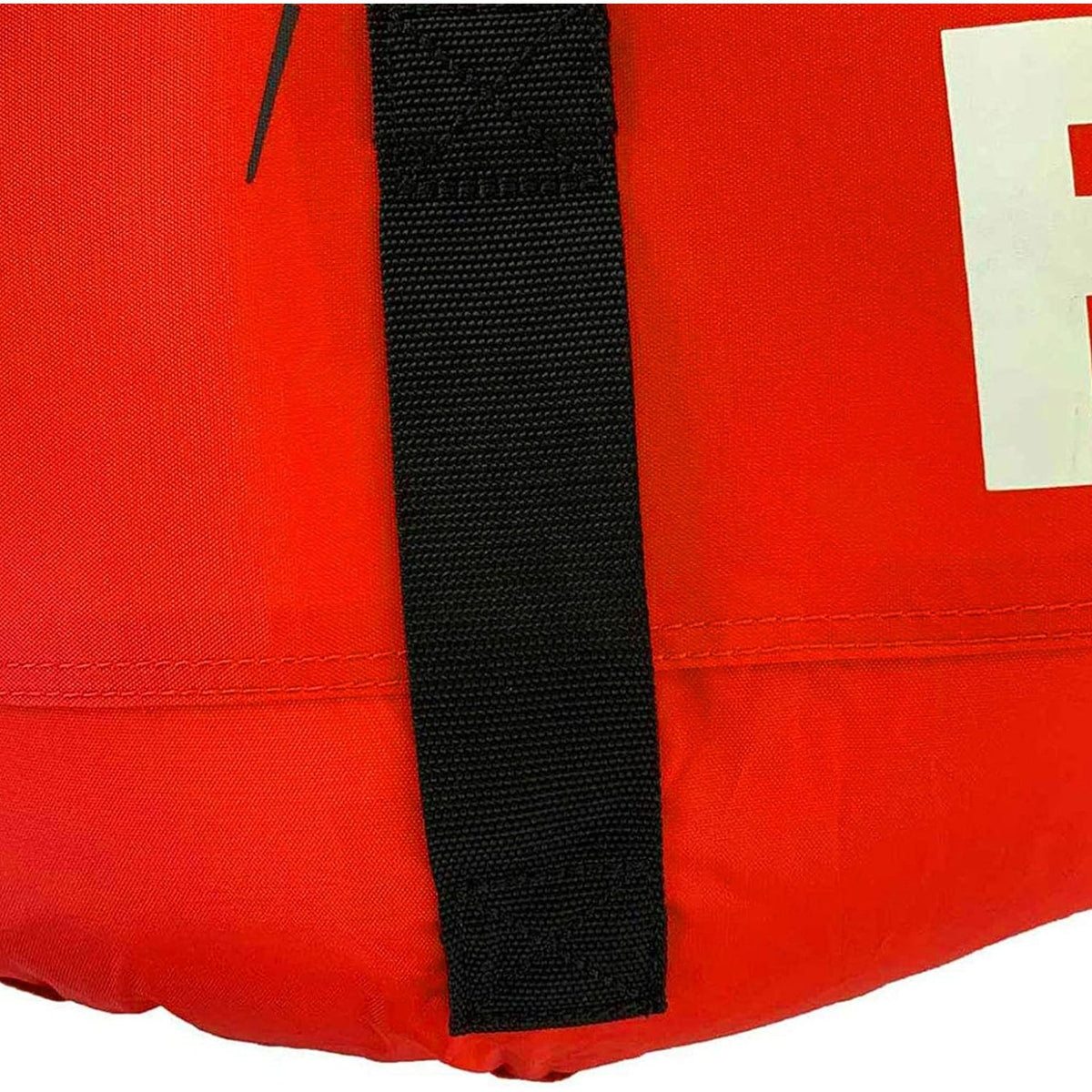 Red Nylon Inflatable Towable Float with Foam Handles U86860