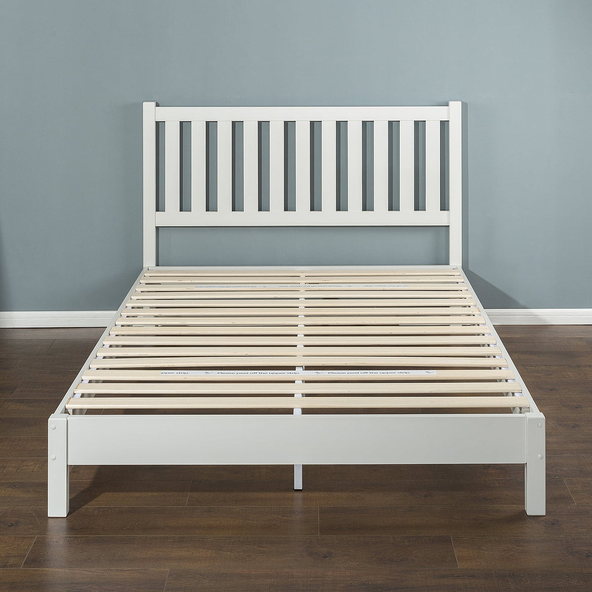Wood Platform Bed Frame with Headboard, Full O638879