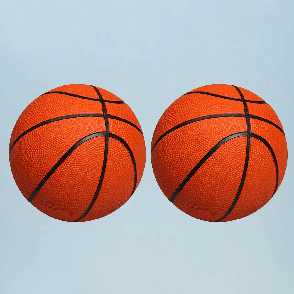 Orange 13CM Diameter Inflatable Desktop Basketball Toy D4863