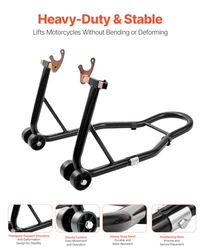 850lbs Motorcycle Rear Wheel Stand with U + L Fork A746