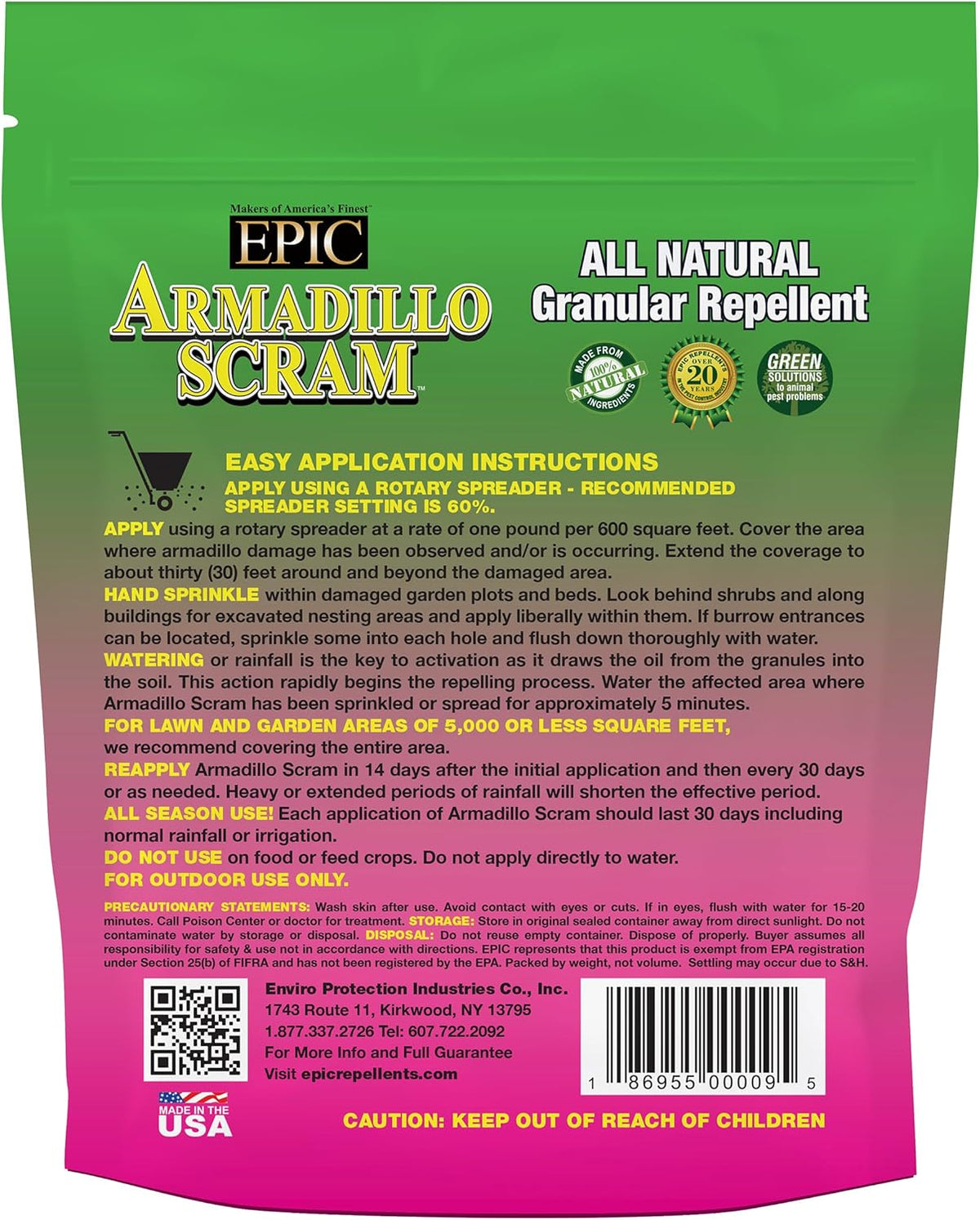 All Natural Granular Repellent, 96 Ounce Z86577