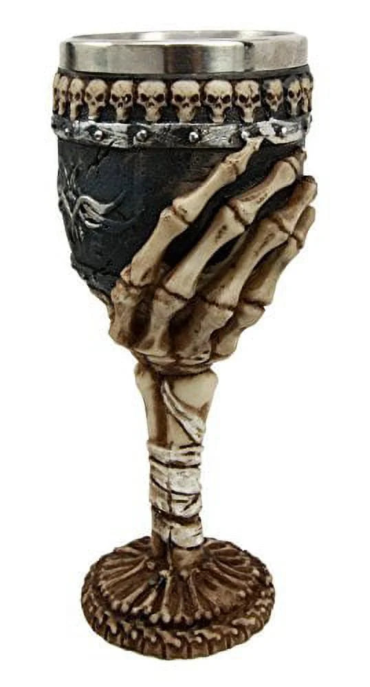 Skeleton Hand Wine Goblet 6oz Cup S9656