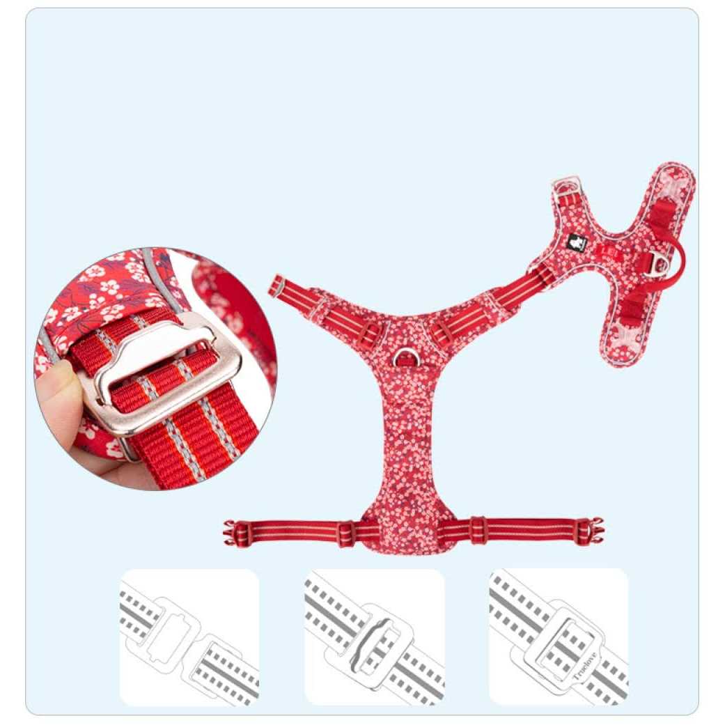 Floral Dog Harness Y54597