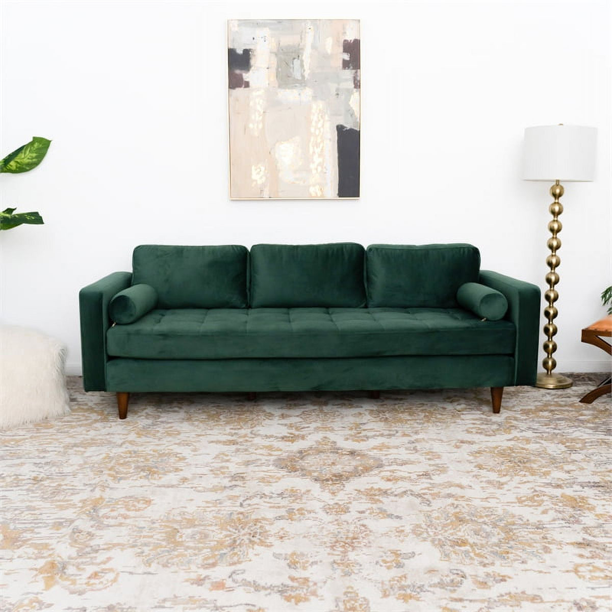 Green Velvet Sofa M471751