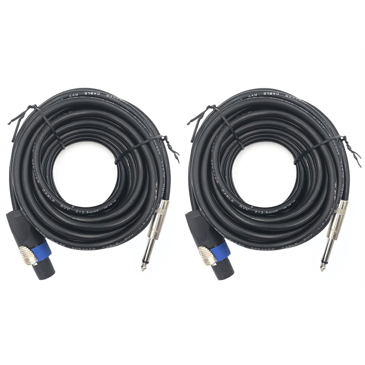2 Pack 30ft Speakon to 1/4 Inch Speaker Cable G354062