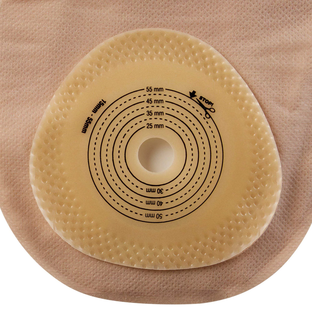 Filtered Colostomy Pouch One-Piece System 12 Inch Length Drainable Trim to Fit Pack of 10 F297060