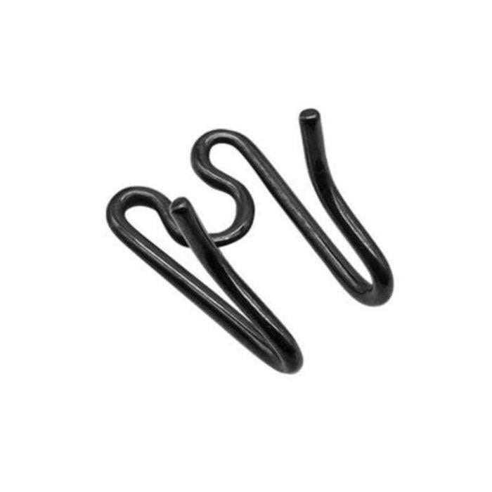 Black Stainless Prong Collar with O Ring K64700