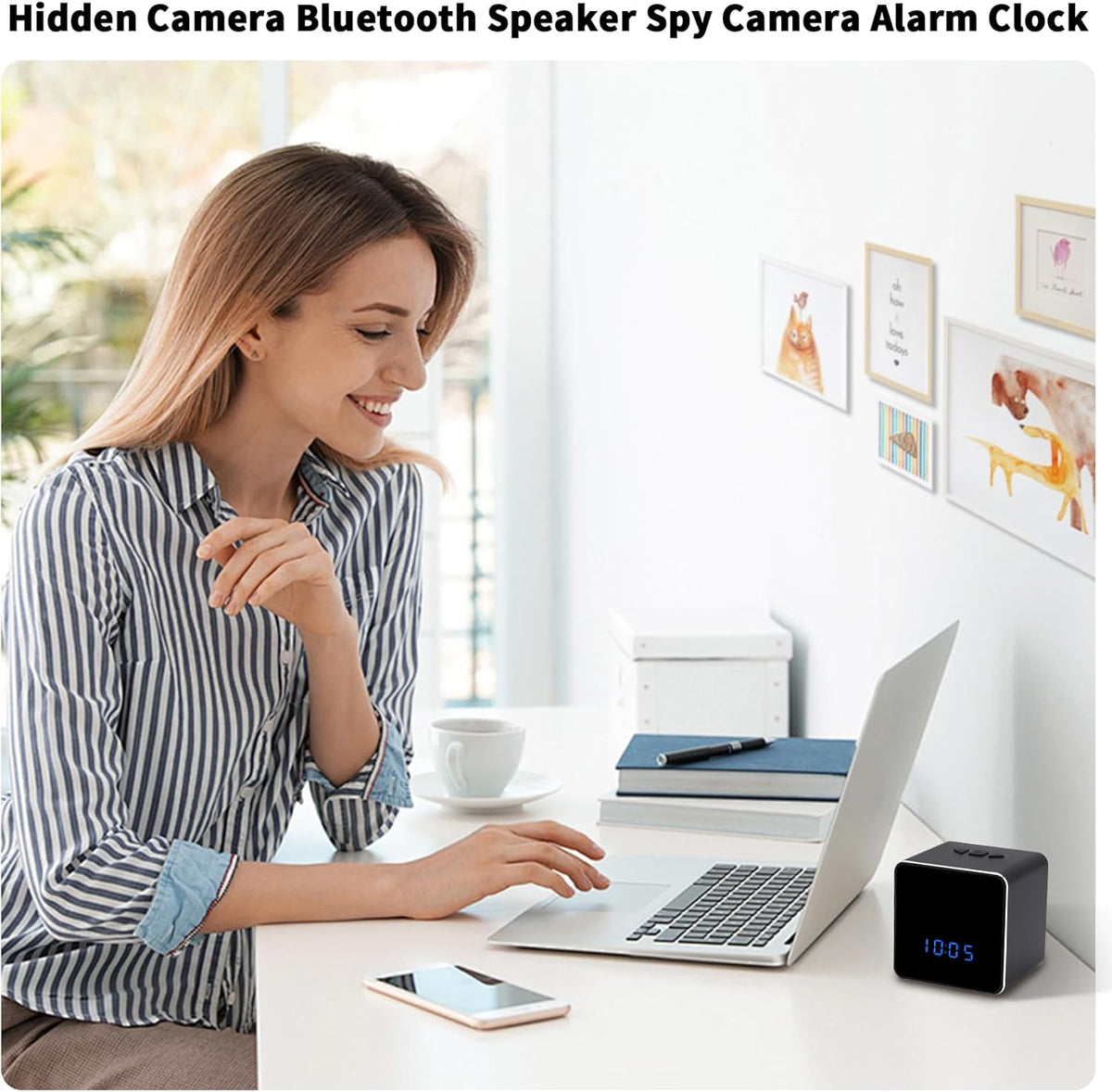 256G Spy Camera Bluetooth Speaker with Night Vision N839842