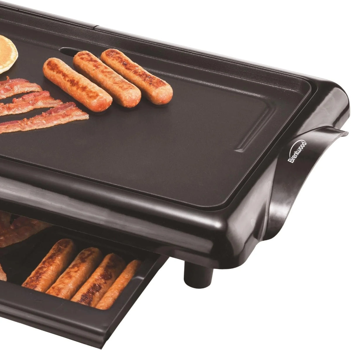 Non-Stick Electric Griddle with Drip Pan, 10 x 20 Inch, Black M45030