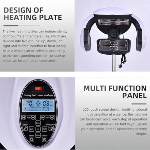 800W Salon Rolling Hood Hair Dryer Q249