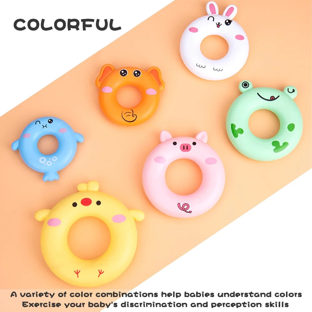 7 Rings Baby Stacking & Nesting Toys Sensory Educational Montessori Baby Blocks I301086