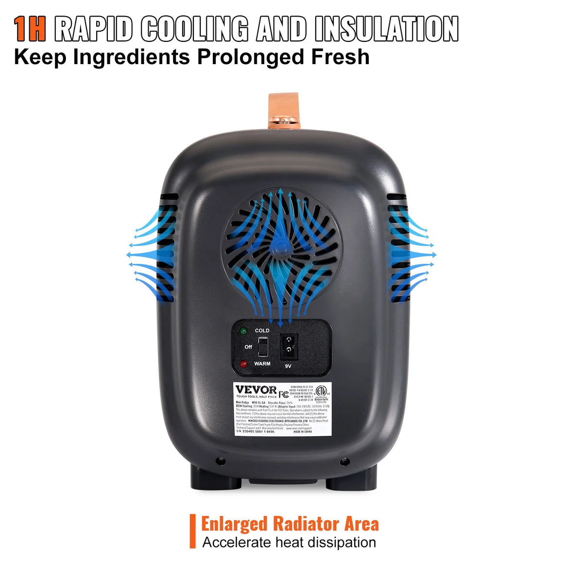 4L 6 Cans Portable Cooler Warmer Mini Fridge S652